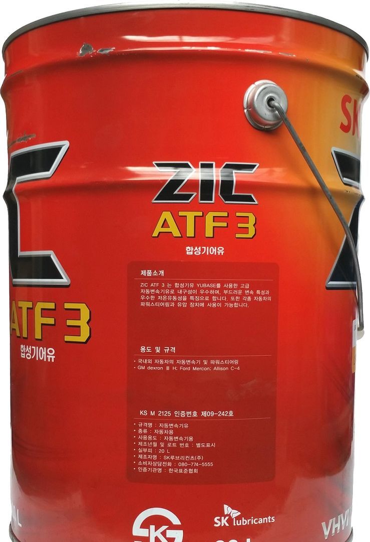 Atf iii купить. Масло ZIC atf3 20л. ZIC ATF 3 4л артикул. ZIC ATF Dexron III 20л. Масло трансмиссионное ZIC ATF 3 (Dexron-III).