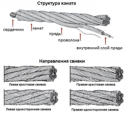 Осмотр веревки образец