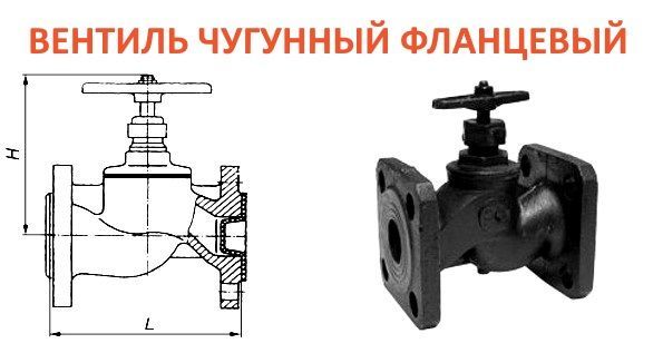 Запорные чугунные клапаны и фланцевые вентили