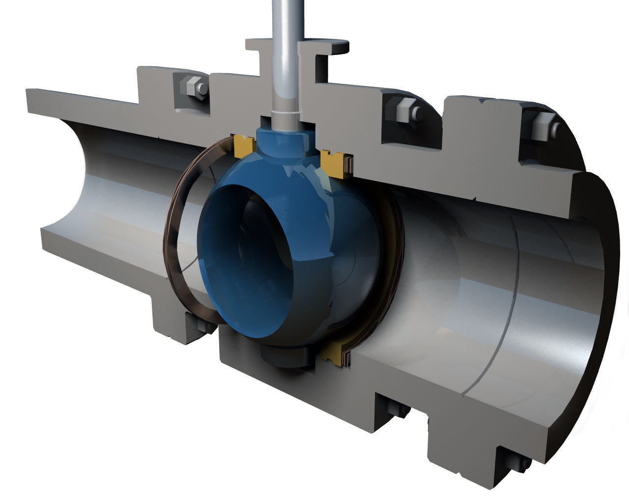 Купить кран шаровый ст. ф/ф D 20/15 Ру 40 L=120 11с22п полнопроходной