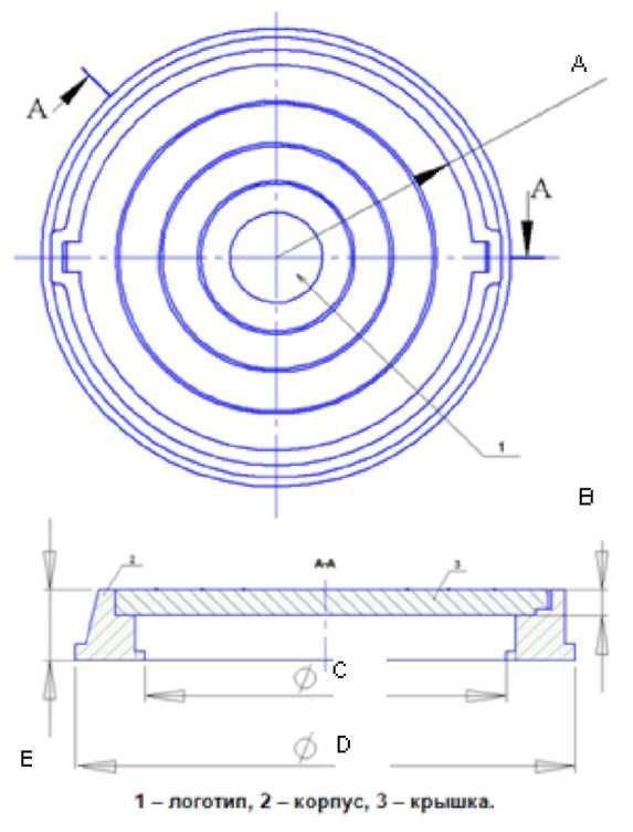 Чертеж канализационного люка