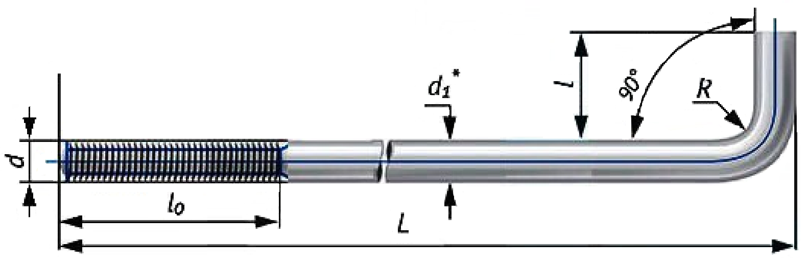 Чертеж фундаментный болт dwg