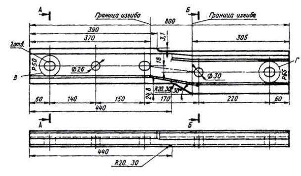 Накладка р50 чертеж