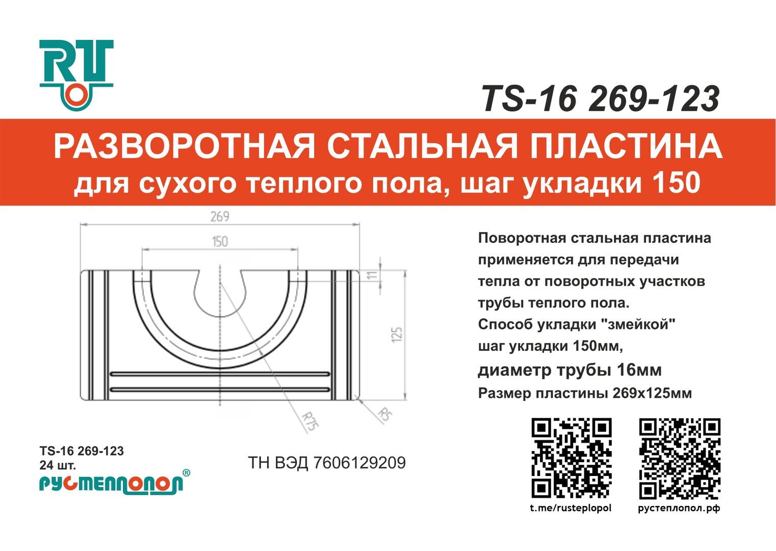 Расчет пластин для теплого пола