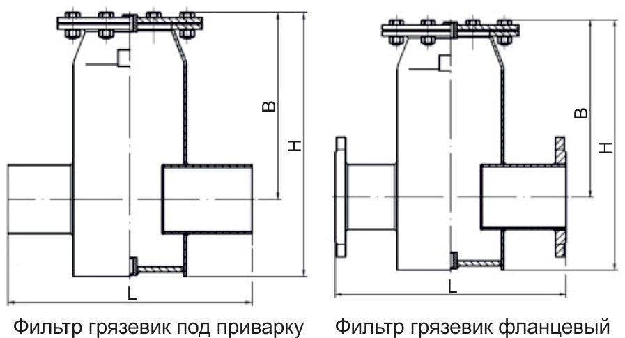 Грязевик для системы отопления чертеж